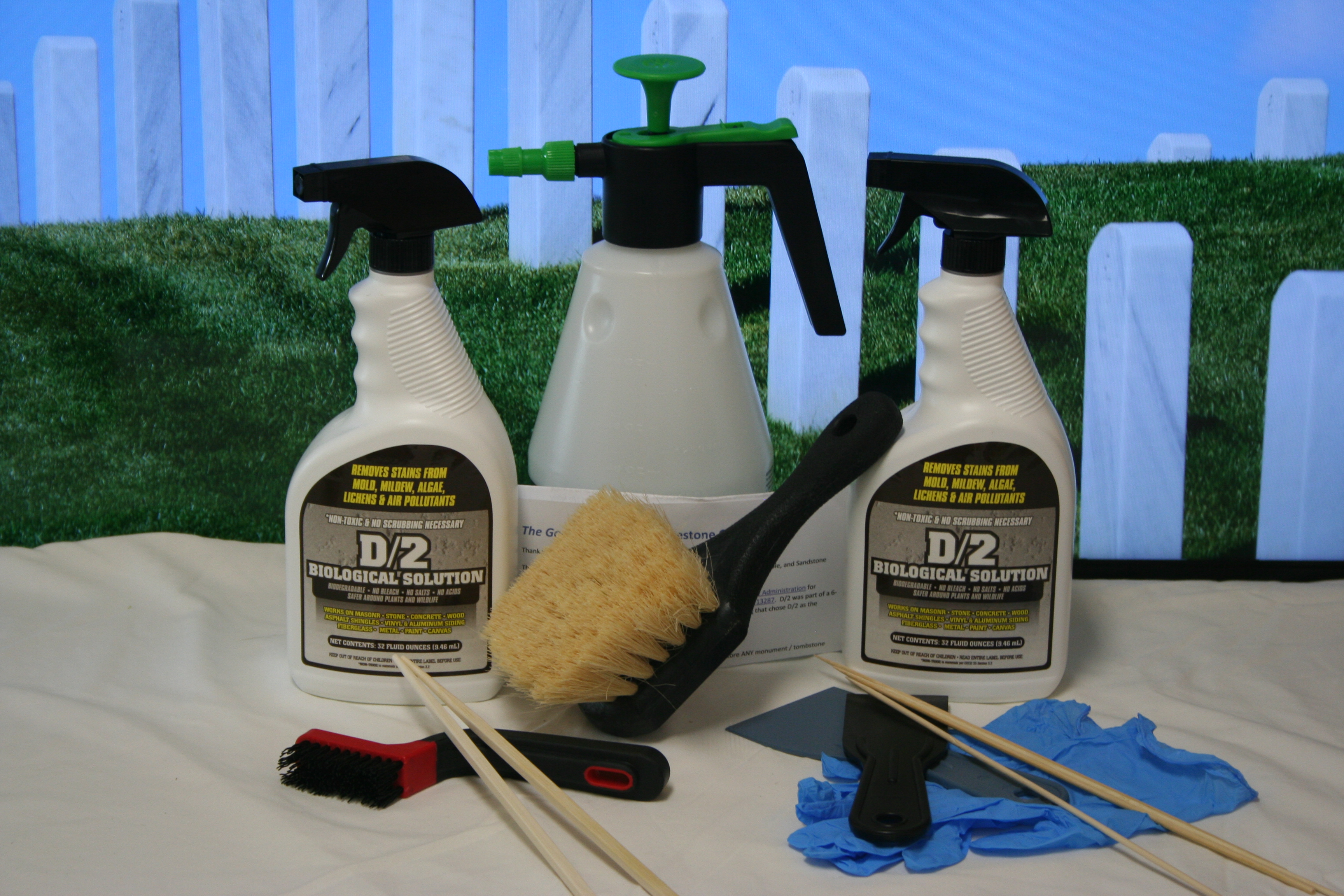 Gravestone Cleaning Kit Apprentice (2 Quarts of D/2 ...