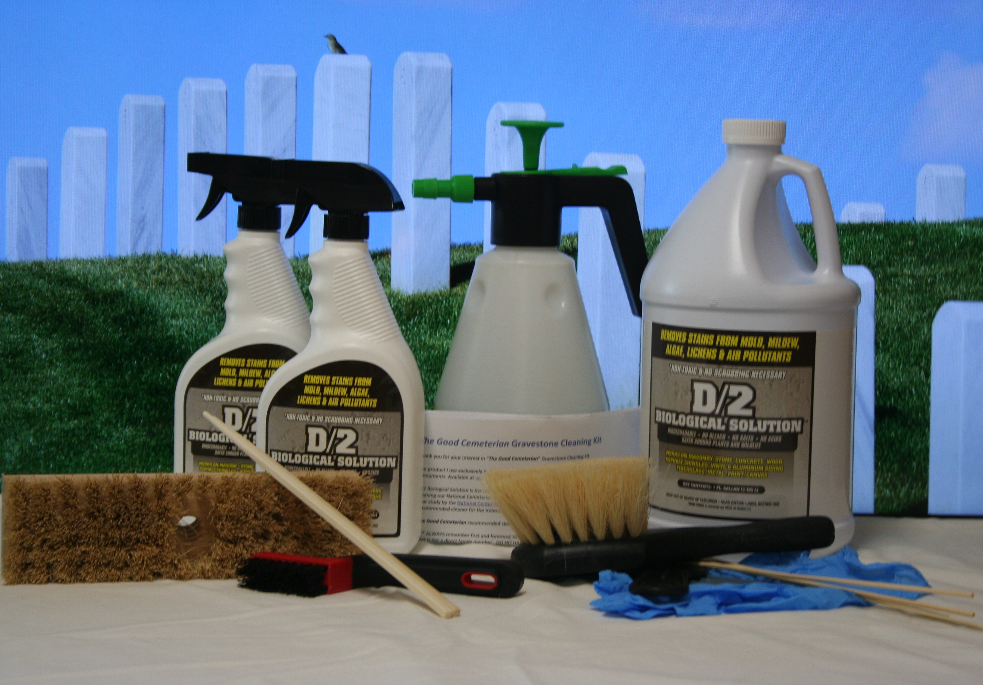 Gravestone Cleaning Kit Master 1 Gallon 2 Quarts Of D 2 Biological 